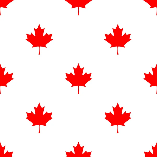 Modèle abstrait sans couture canadien avec Maple Leaf. Contexte simple . — Image vectorielle