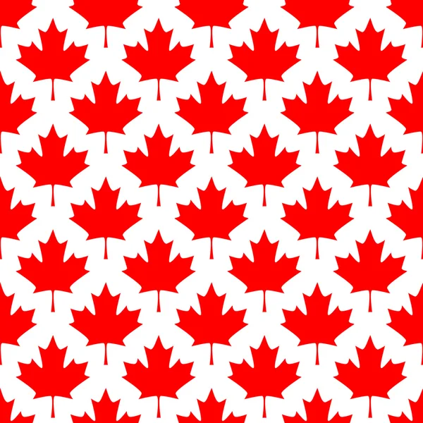 Abstrakcyjny wzór canadian bezszwowe z Maple Leaf. Proste tło. — Wektor stockowy