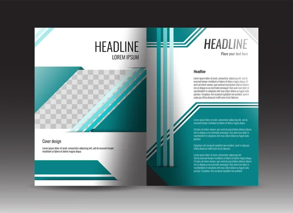 Design de modelo de brochura corporativa. Relatório anual, apresentação, capa de livro ou folheto . — Vetor de Stock