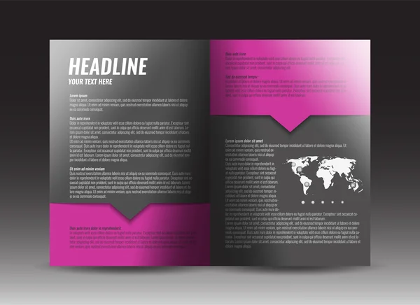 Modello di brochure aziendale. Relazione annuale, presentazione, copertina del libro o volantino . — Vettoriale Stock