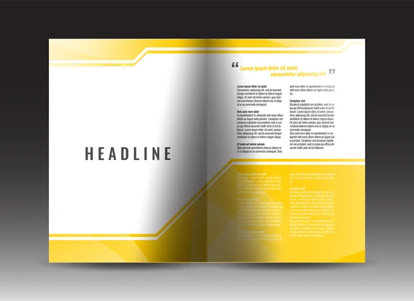 Design de modelo de brochura corporativa. Relatório anual, apresentação, capa de livro ou folheto . — Vetor de Stock