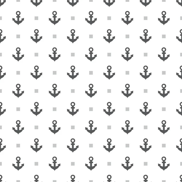 Anchor and dot seamless abstract pattern background — Stock Vector