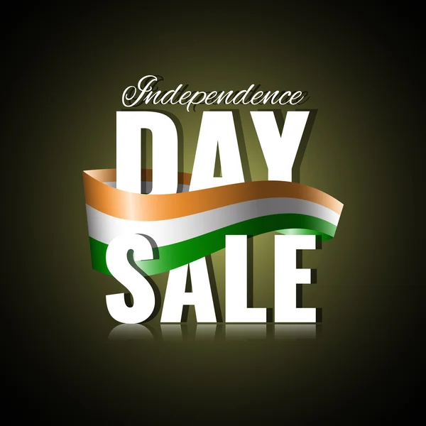Självständighetsdagen försäljning. Indiska självständighetsdagen koncept — Stock vektor