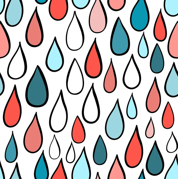 Rainy seamless pattern — Stock Vector