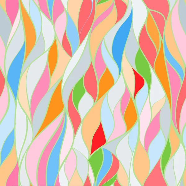 Abstrait Fond sans couture avec des vagues — Image vectorielle