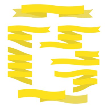 Sarı düz şerit kümesi