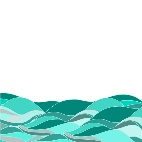 Abstract seamless background with waves — Stock Vector