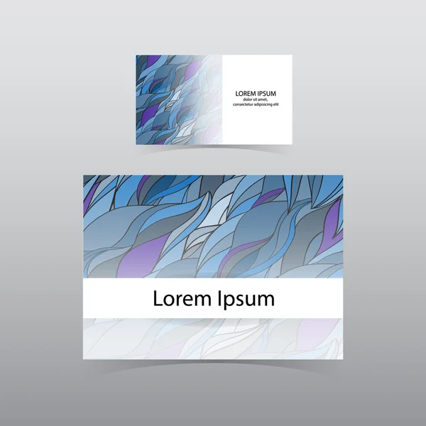 Negocio tarjetas abstractas conjunto — Vector de stock