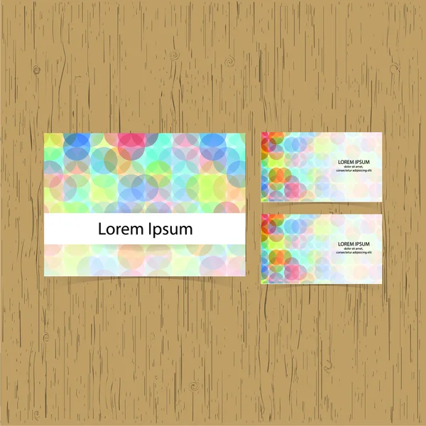 Set of business cards — Stock Vector