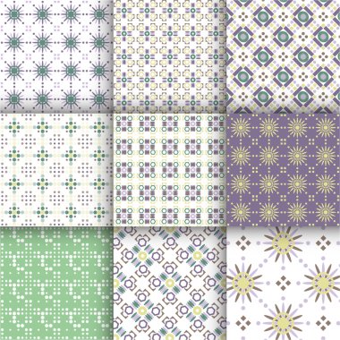 soyut desenler geometrik şekillerle