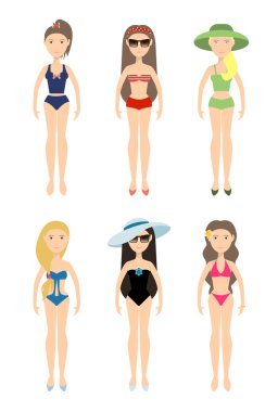 women dressed in swimsuits