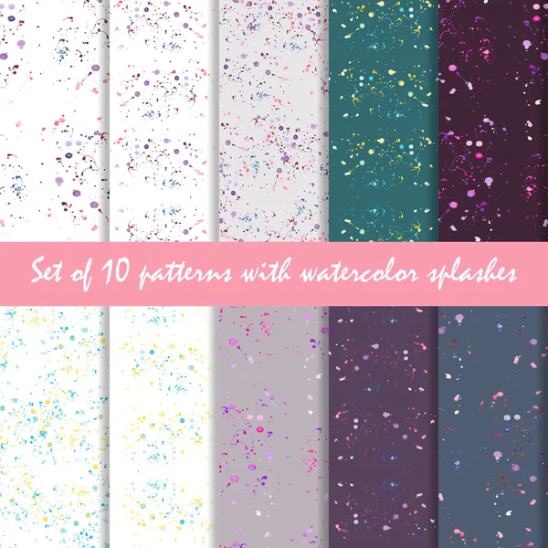 patterns with watercolor stains