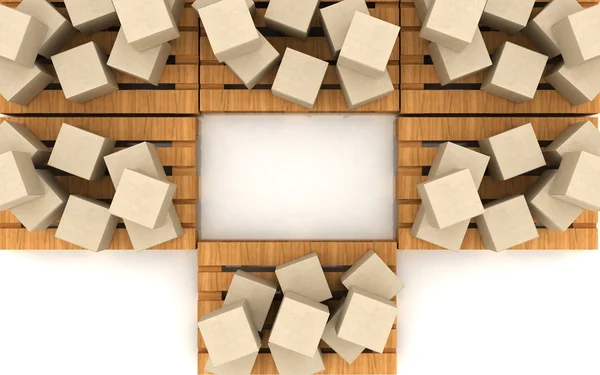 Scatole di cartone scatole di cartone — Foto Stock