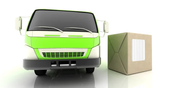 Concept de camion boîte — Photo