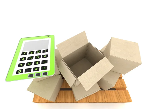 Cartons sales concept — Stock Photo, Image