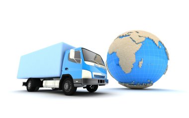 Kavram. Nakliye. Transport.Concept - 3d