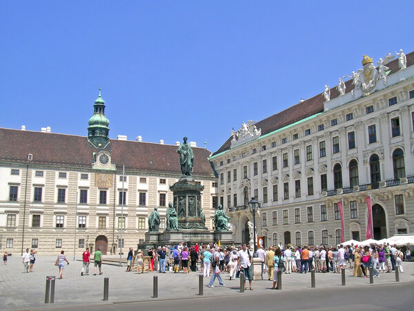 Heldenplatz is a public space in front of Hofburg Palace in Vienna, Austria.