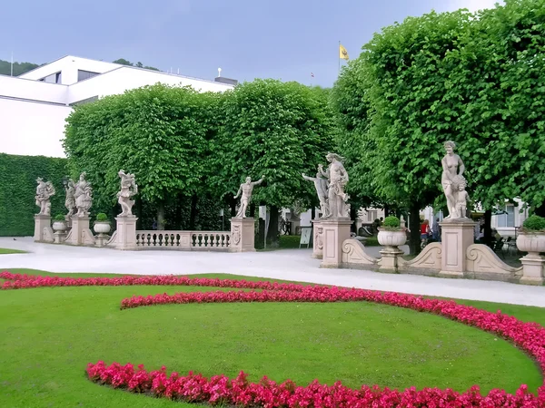 Veduta dei giardini Mirabell — Foto Stock