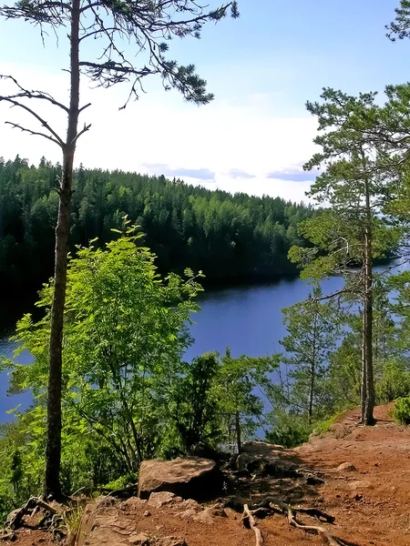 Vista sul lago Ladoga — Foto Stock