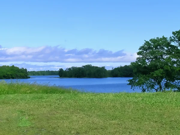 Вид на Онежское озеро, Кижи — стоковое фото