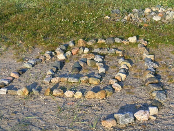 Stone labyrinth in the Solovetsky Islands — Stock fotografie