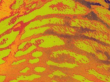 Yeşil-turuncu-mavi gradiented leopar Tekstil arka plan