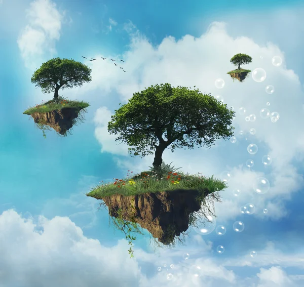 Floating islands — Stock Photo, Image