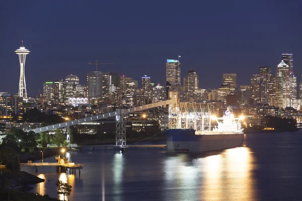 Seattle At Night — Stock Photo, Image