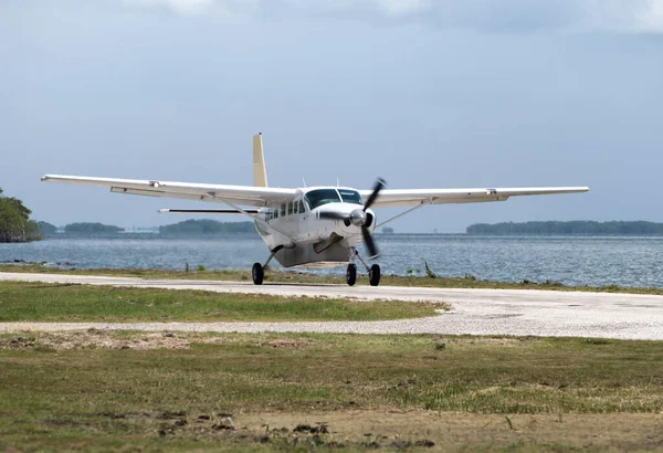 Small Airplane Ready Take Belize City Airport Belize — Stock Photo, Image