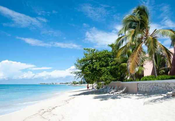 Slunečná Prázdná Pláž Cockburn Town Ostrově Grand Turk Turks Caicos — Stock fotografie