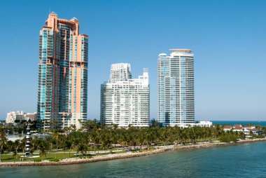 Miami South Beach 'teki South Pointe Parkı (Florida).
