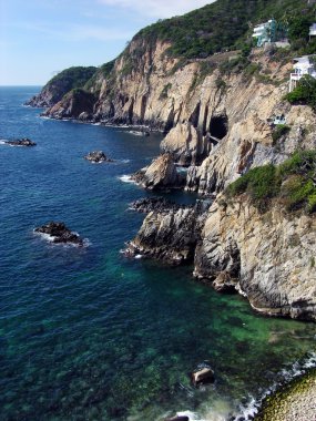 Acapulco şehir sahil şeridi