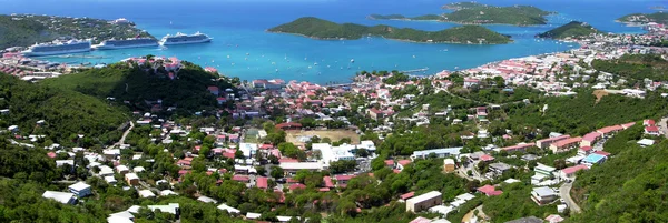 Charlotte Amalie Panorama — Zdjęcie stockowe