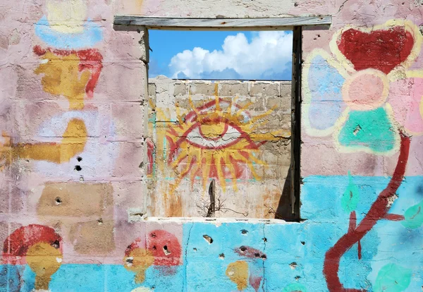 Karibik-Graffiti — Stockfoto