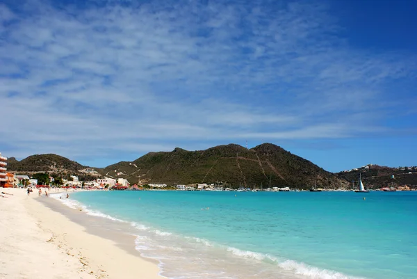 St.Maarten Island Beach Stock Photo