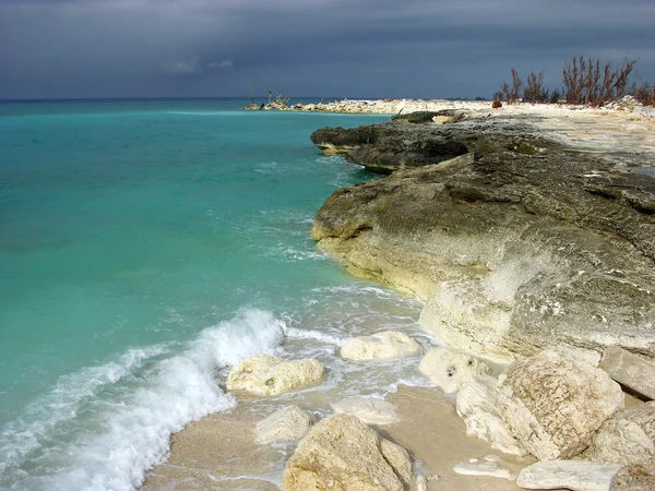 Erozyona uğramış beach — Stok fotoğraf