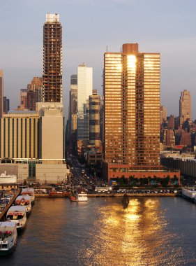 new York'ta gün batımı