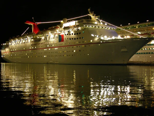 The Cruise Ship At Night