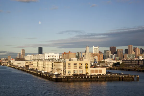 Boston şehrinin silüeti — Stok fotoğraf