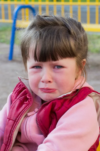 Portret van een baby huilen — Stockfoto