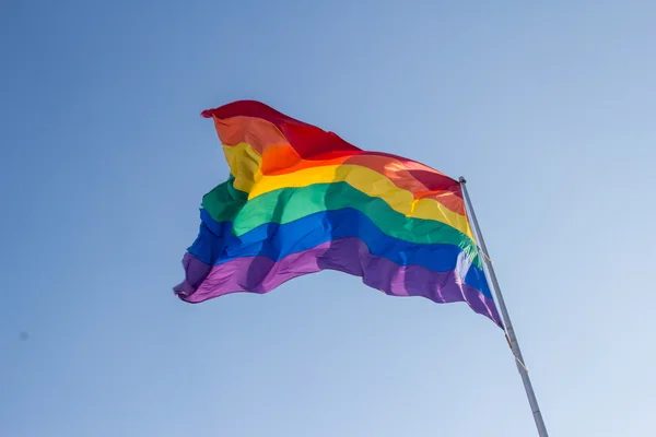 Σημαία: δικαιώματα ομοφυλοφίλων Εικόνα Αρχείου
