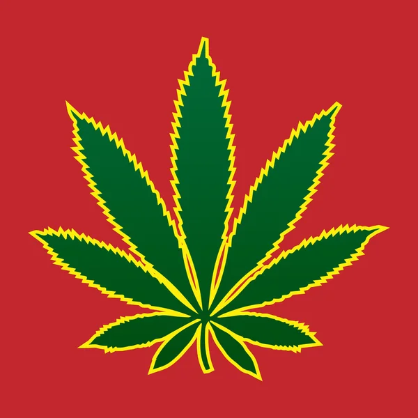 大麻叶 — 图库矢量图片