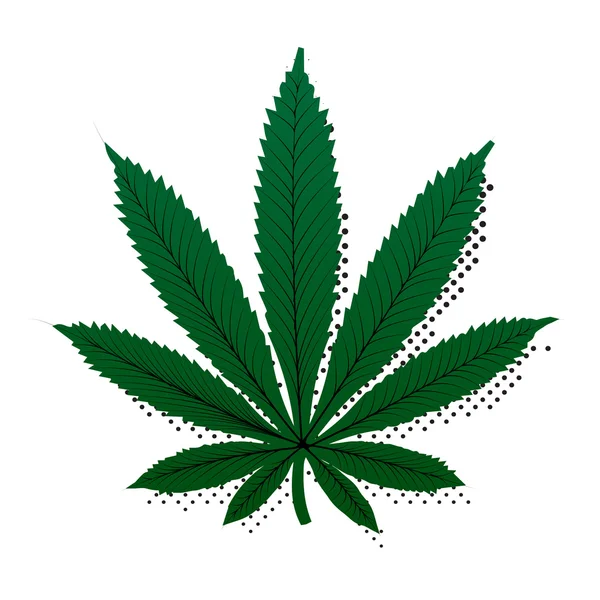 retro tarzı marihuana yaprağı