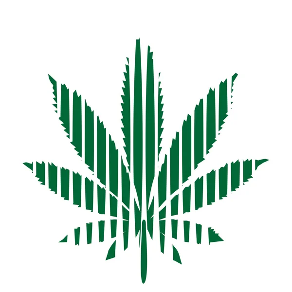 Vintage tarzı marihuana yaprağı