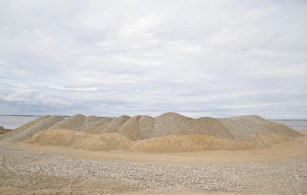 Warehouse river gravel — Stock Photo, Image