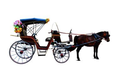 horse carriage in Thailand clipart