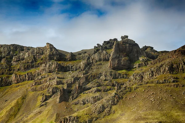 아이슬란드, 산, 산, 자연, 하늘, 구름, 여행, 관광 — 스톡 사진