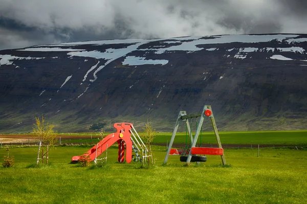 Исландия, горы, горы, природа, путешествия, детская площадка, задний двор — стоковое фото