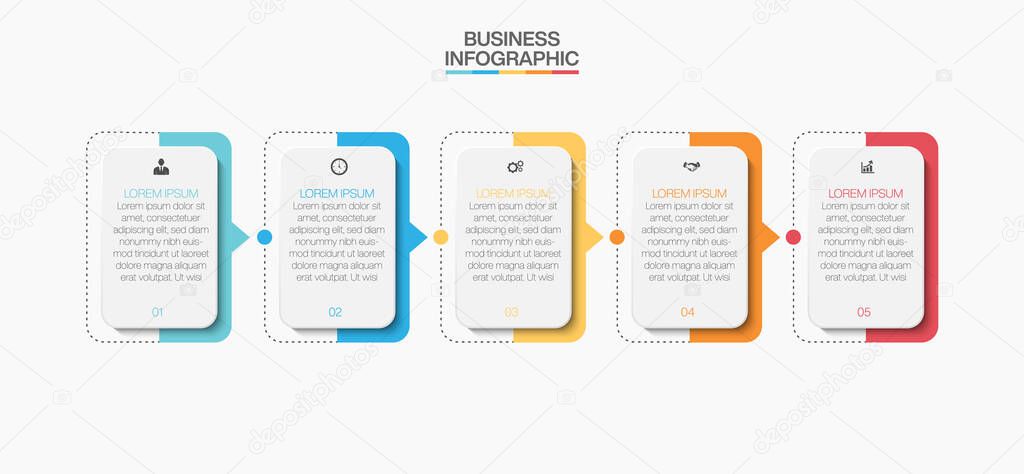 Business data visualization. timeline infographic icons designed for abstract background template milestone element modern diagram process technology digital marketing data presentation chart Vector