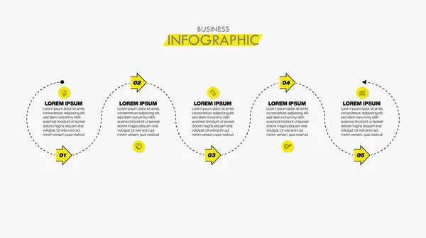 Presentation Företag Infographic Mall Med Alternativ — Stock vektor